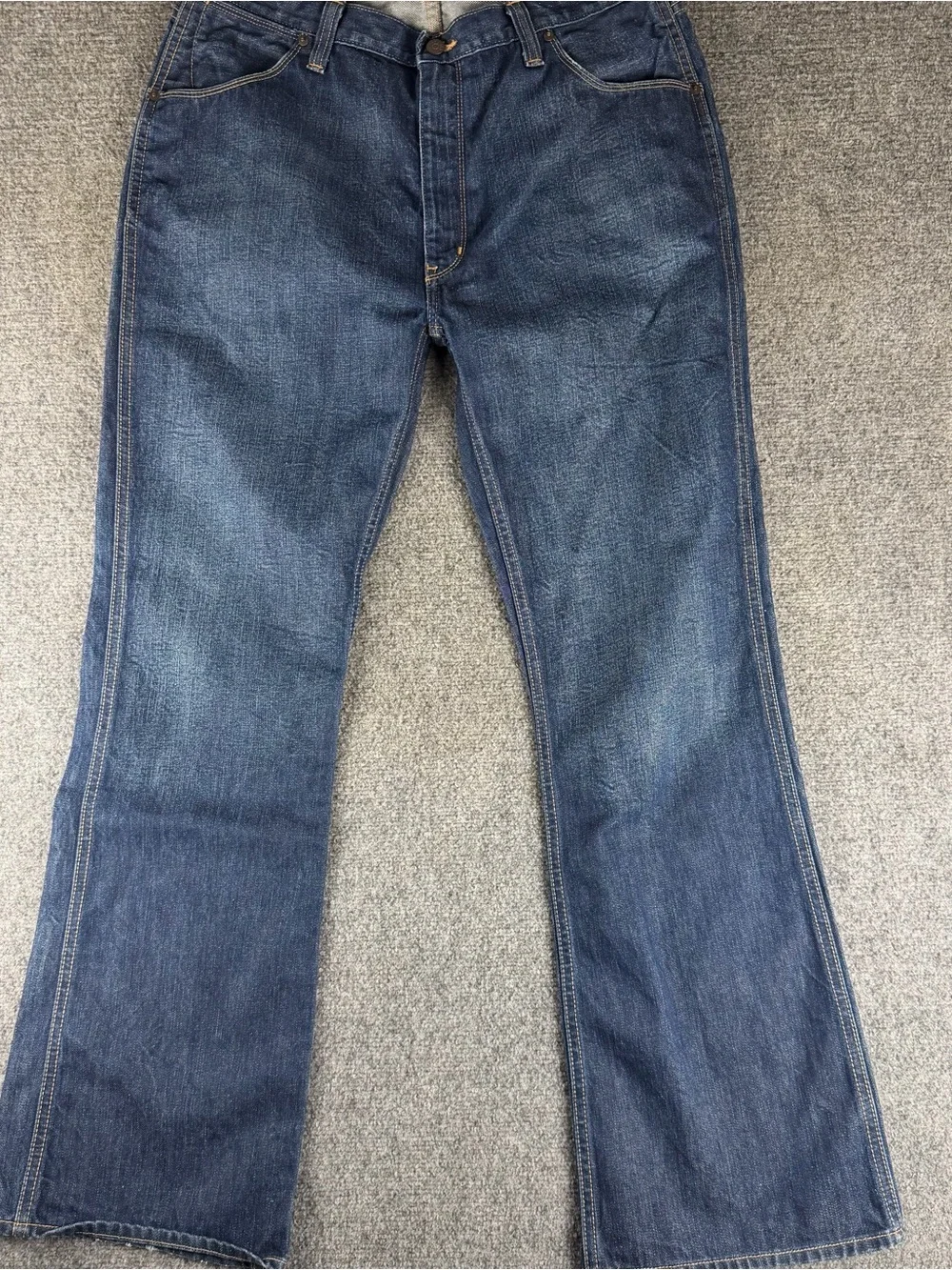 Polo Ralph Lauren Bootcut Jeans Mens 36x32 Dark Wash Blue Preppy Western Classic
